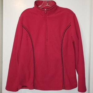 Coldwater Creek L Fuchsia Fleece